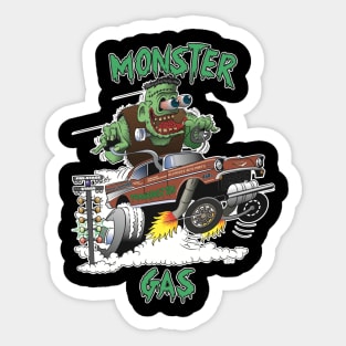 Frankenstien Monster Gas Sticker